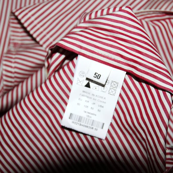 BNWT SS22 WOOYOUNGMI STRIPED SHIRT 50 - Picture 10 of 15